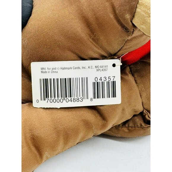 Hallmark Rodney Reindeer Plush Nylon Christmas Stuffed Animal 12 inch Tags VTG - Picture 4 of 10